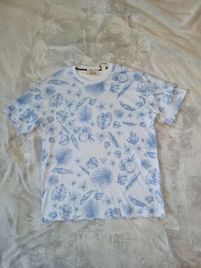 Scotch & Soda Amsterdam Mens Medium Nantucket Breeze Costal Beach Shells Tshirt